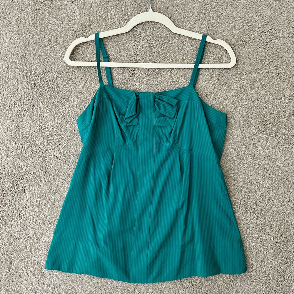 Marc by Marc Jacobs Blue-Green Striped Blouse w/ Bow Size 4